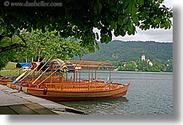 bled, boats, europe, horizontal, lakes, slovenia, uncovered, photograph