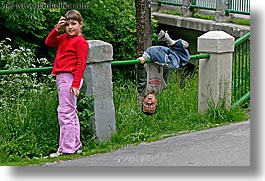 bohinj, boys, europe, girls, horizontal, people, playing, slovenia, photograph