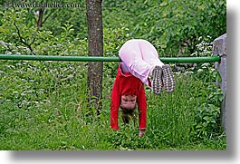 bohinj, europe, girls, horizontal, people, slovenia, upside down, photograph