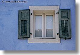 blues, europe, horizontal, kobarid, slovenia, walls, windows, photograph