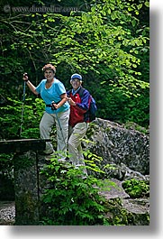 couples, europe, hikers, hiking, james, kozjak, leaves, lush, men, patty, slovenia, vertical, womens, photograph