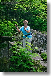 europe, hikers, kozjak, leaves, lush, patty, slovenia, vertical, womens, photograph