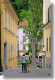 couples, europe, ljubljana, men, people, slovenia, vertical, walking, womens, photograph