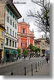 buildings, cities, europe, ljubljana, slovenia, streets, towns, vertical, photograph