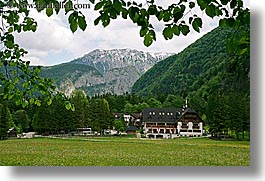 europe, horizontal, hotels, leaves, logarska dolina, plesnik, scenics, slovenia, photograph