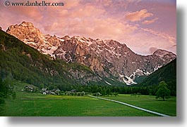 dolina, dusk, europe, horizontal, logarska, logarska dolina, scenics, slovenia, stars, sunsets, photograph