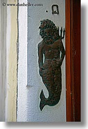 arts, doors, europe, ornaments, pirano, poseidon, slovenia, vertical, photograph