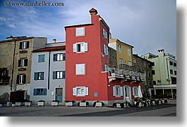 buildings, colorful, europe, horizontal, pirano, slovenia, photograph