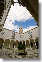 buildings, cloisters, europe, franciscan, monastery, monestaries, pirano, slovenia, vertical, photograph