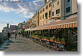 buildings, cafes, europe, horizontal, outdoors, pirano, slovenia, photograph