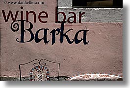 bars, europe, horizontal, murals, pirano, slovenia, wines, photograph