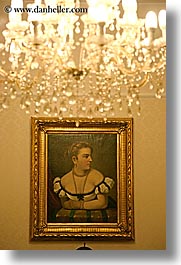 chandelier, europe, paintings, ptuj, slovenia, slow exposure, vertical, photograph