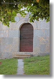 archways, churches, doorways, europe, scenics, slovenia, vertical, photograph