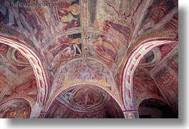ceilings, churches, europe, frescoes, horizontal, scenics, slovenia, photograph