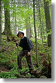 barry, barry goldberg, europe, forests, groups, hiking, men, slovenia, vertical, photograph