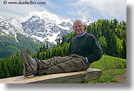 barry, barry goldberg, europe, groups, happy, horizontal, men, mountains, scenics, slovenia, snowcaps, photograph