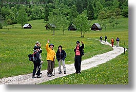 europe, groups, hikers, horizontal, people, slovenia, trails, photograph
