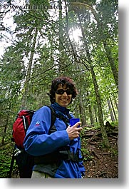 europe, forests, groups, hikers, ingrid, ingrid cercek, slovenia, sunglasses, vertical, womens, photograph