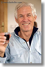 clark, europe, groups, james, men, patty, red wine, shot glass, slovenia, vertical, wines, photograph