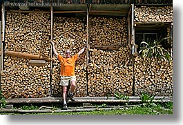 europe, firewood, groups, horizontal, men, richard, richard bell, slovenia, photograph