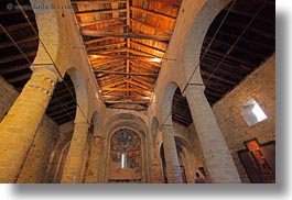 ainsa, europe, frescoes, horizontal, spain, thin, windows, photograph