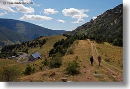 activities, europe, hikers, hiking, hills, horizontal, mountains, mt bisaurin, nature, people, spain, photograph