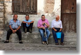 europe, horizontal, men, old, people, senior citizen, siresa, spain, photograph