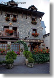 europe, facades, hotel villa de torla, hotels, spain, torla, vertical, photograph