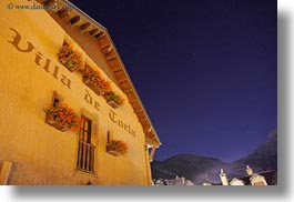 europe, horizontal, hotel villa de torla, hotels, long exposure, nite, spain, stars, torla, photograph