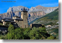 churches, europe, horizontal, spain, torla, photograph