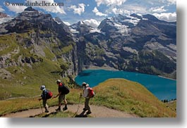 images/Europe/Switzerland/Kandersteg/LakeOeschinensee/lake-oeschinensee-hikers-10.jpg