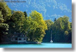 europe, horizontal, houses, lake lucerne, lakes, lucerne, switzerland, photograph