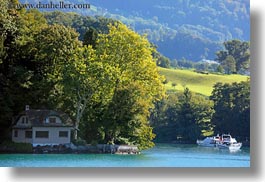 europe, horizontal, houses, lake lucerne, lakes, lucerne, switzerland, photograph