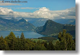 clouds, europe, horizontal, lakes, lucerne, mountains, mt pilatus, nature, sky, switzerland, photograph