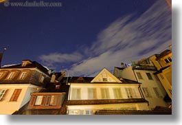 buildings, clouds, europe, horizontal, long exposure, lucerne, nature, nite, sky, switzerland, towns, photograph