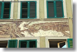 europe, horizontal, lucerne, murals, switzerland, towns, photograph