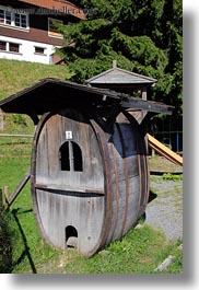 barrels, casks, europe, lucerne, switzerland, vertical, weggis, photograph