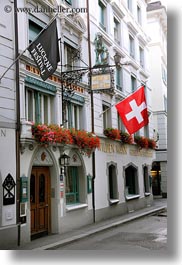 europe, facades, hotels, lucerne, mann, switzerland, vertical, wilden, wilden mann hotel, photograph