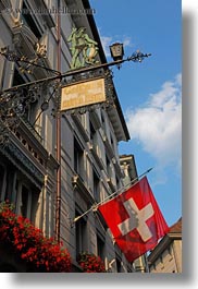 europe, hotels, lucerne, mann, signs, switzerland, vertical, wilden, wilden mann hotel, photograph