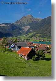 europe, lungern, mountains, rivers, switzerland, vertical, photograph