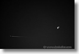 black and white, europe, horizontal, moon, planes, switzerland, photograph