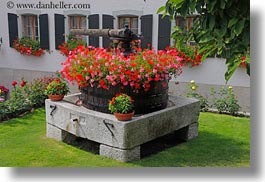 churn, europe, flowers, horizontal, montreaux, switzerland, photograph