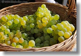 baskets, europe, grapes, horizontal, montreaux, switzerland, white, photograph