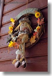 europe, falls, men, montreaux, season, straws, switzerland, vertical, villette, welcome, wreath, photograph