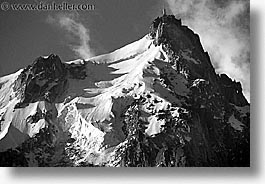 black and white, blanc, europe, horizontal, massif, mountains, mt blanc, switzerland, photograph