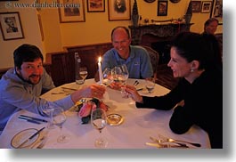 diners, dinner, emotions, europe, horizontal, men, meyers hotel, people, smiles, switzerland, tables, wengen, womens, photograph
