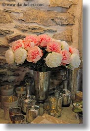 europe, meyers hotel, pink, roses, switzerland, vertical, wengen, white, photograph