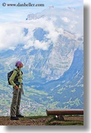 clouds, emotions, europe, happy, mountains, nature, people, sky, smiles, switzerland, vertical, victoria, womens, wt people, photograph