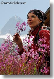 emotions, europe, flowers, happy, people, pink, smiles, switzerland, vertical, victoria, womens, wt people, photograph