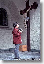 admiring, crosses, europe, switzerland, vertical, zermatt, photograph